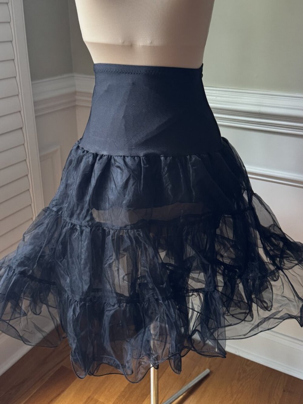 Grace Karin Black Crinoline Skirt - Size S